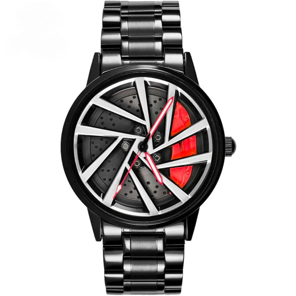 SKMEI  Men Racing Watches rotatable Car Rim Wheel hub Design Sports Watches Stainless Steel Waterproof Watch