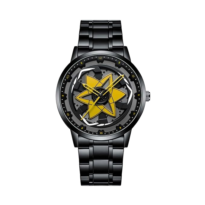 Ninja Wheel Dial 360 Rotating Stainless Steel Watch.
