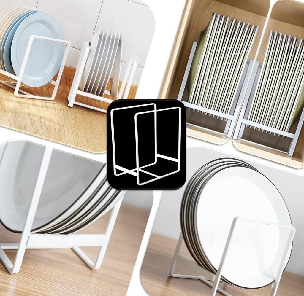 Dish Plate Organizer Rack 2 pack.