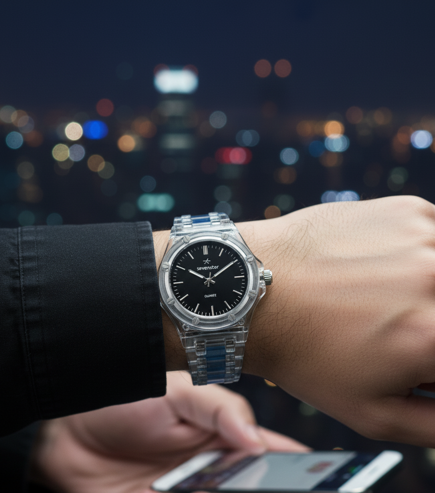 Seven Star Transparent Watch