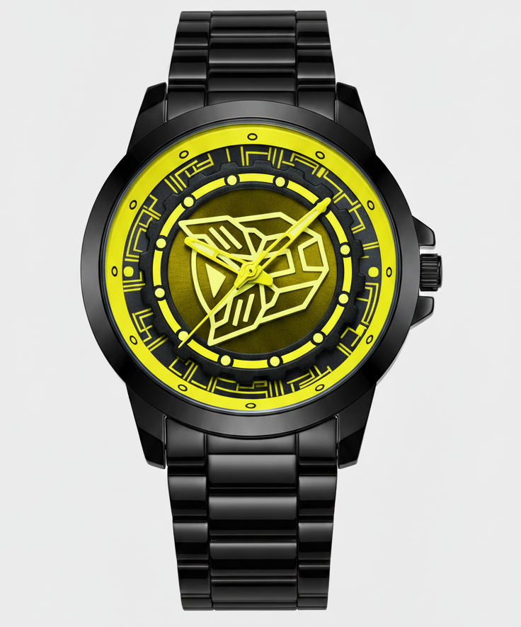 Ninja Wheel Dial 360 Rotating Stainless Steel Watch.