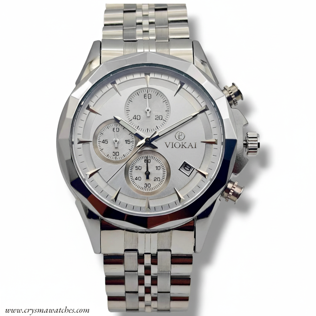 VOKIA Premium Two-Tone Chronograph Watch..