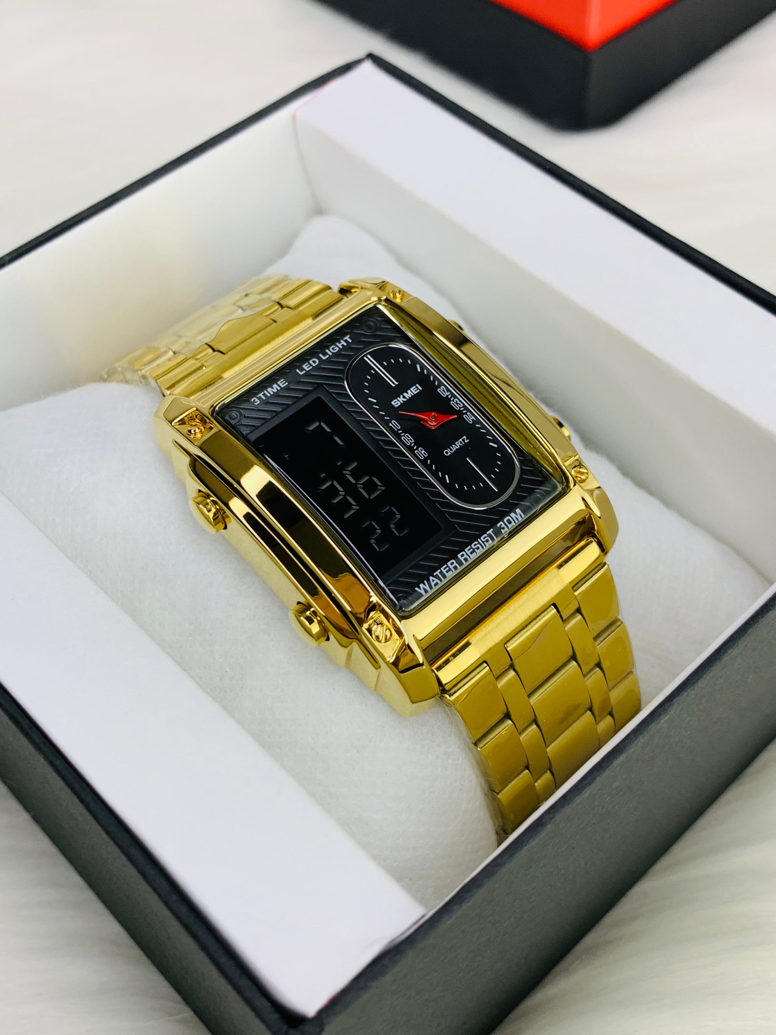 SKMEI BRANDED  Dual Time Unique Design Viral  Watch