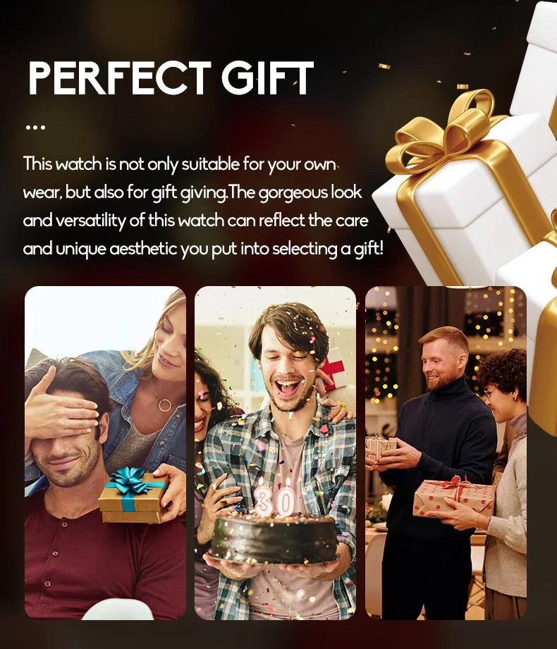 OLEVS Men Watch Leather Strap Classic Dress Large Face Analog Quartz Date&Luminous.