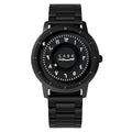 SABR Magnetic Ball Watch for Men. Luxury Black Steel Strap, Minimal Arabic Numerals, Fashion Business Casual Timepiece