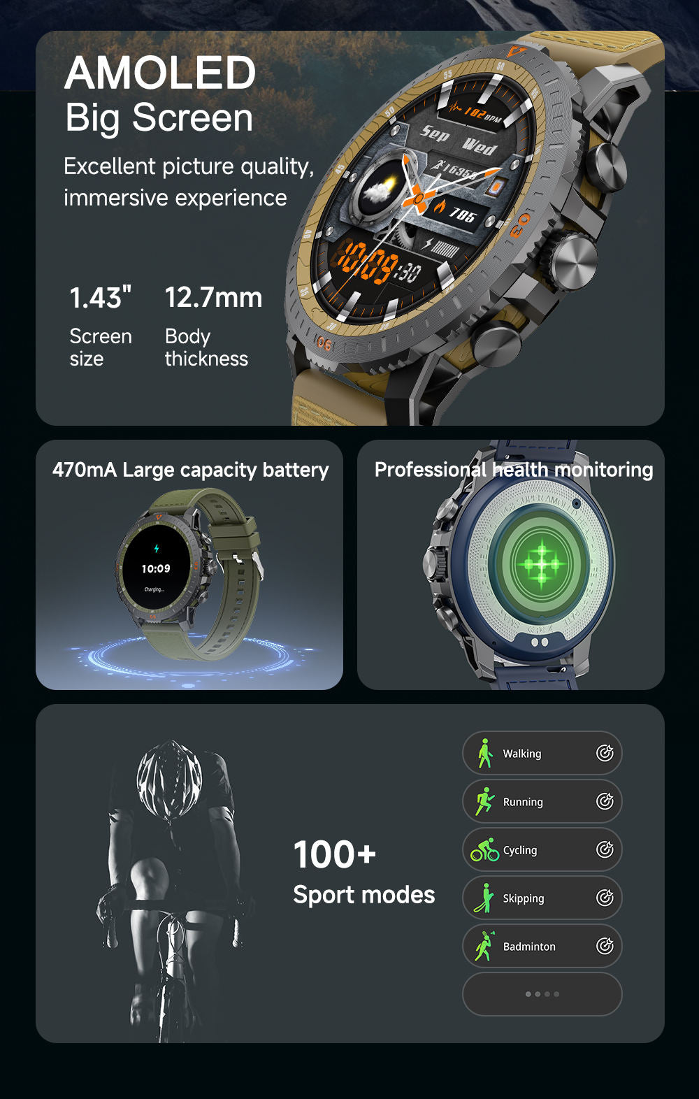 HEPU HP-G25 Multifunctional Smart Watch.