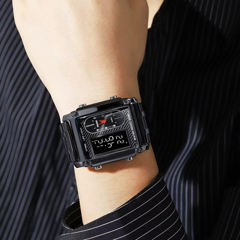 SKMEI BRANDED  Dual Time Unique Design Viral  Watch