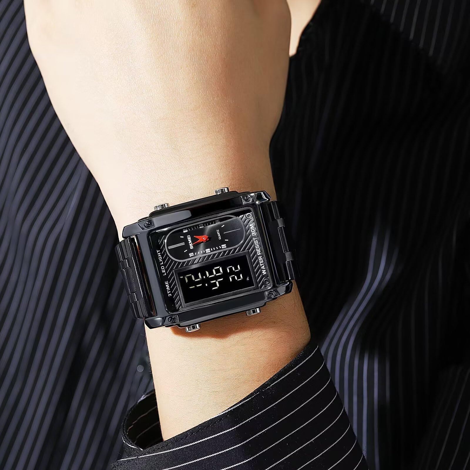 SKMEI BRANDED  Dual Time Unique Design Viral  Watch